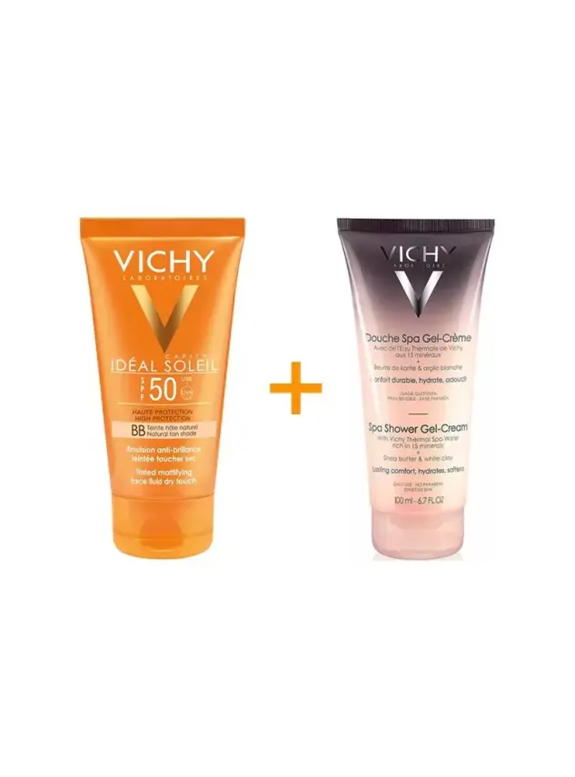 Vichy Capital Soleil Dry Touch Tinted Spf 50+ BB Emulsion 50ml Renkli Güneş Kremi - 1