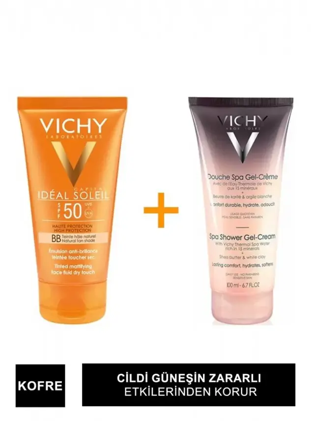 Vichy Capital Soleil Dry Touch Tinted Spf 50+ BB Emulsion 50ml Renkli Güneş Kremi - 2