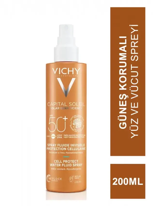 Vichy Capital Soleil Güneş Korumalı Yüz ve Vücut Spreyi SPF 50 200 ml - 2