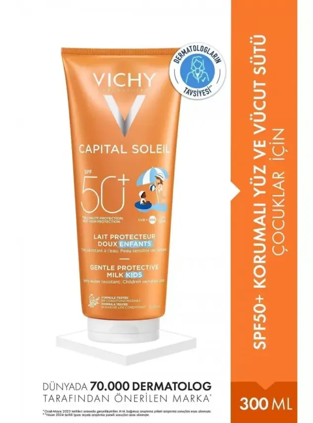 Vichy Capital Soleil Spf 50+ Milk For Children Güneş Sütü 300 ml - 1