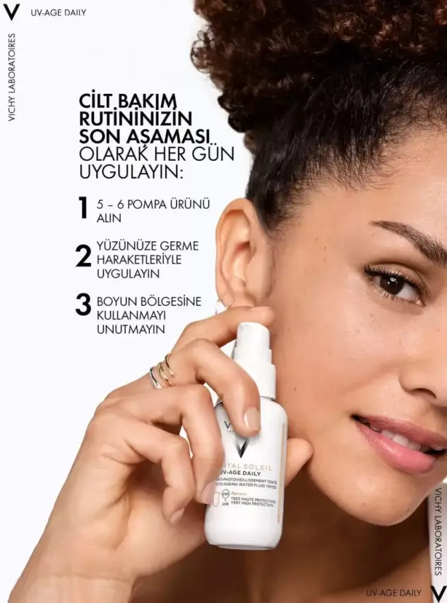 Vichy Capital Soleil UV -Age Daily-Spf 50+ Tinted Foto Yaşlanma Karşıtı Renkli Güneş Kremi 40 ml - 2