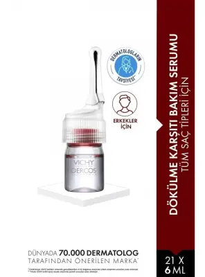 Vichy Dercos Aminexil Clinical 5 21x6ml - Erkekler İçin Saç Dökülmesine Karşı Serum - 3