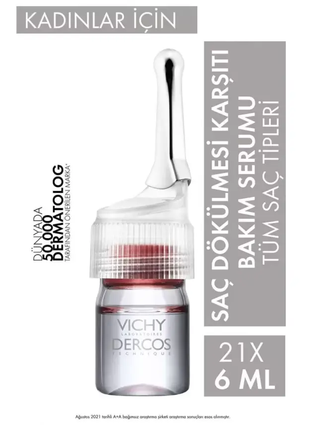 Vichy Dercos Aminexil Clinical 5 21x6ml - Kadınlar için Saç Dökülmesine Karşıtı Güçlendirici Serum - 3