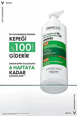 Vichy Dercos Anti-Dandruff Kepek Karşıtı Şampuan 2'si 1 Arada 390 ml - 2