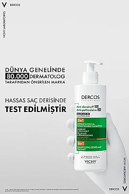 Vichy Dercos Anti-Dandruff Kepek Karşıtı Şampuan 2'si 1 Arada 390 ml - 6