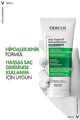 Vichy Dercos Anti Dandruff Saç Kremi 200 ml - 8