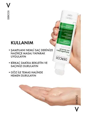 Vichy Dercos Anti-Pell Kepek Şampuanı Hassas ve Kaşıntılı Saç Derisi 200 ml. - 3