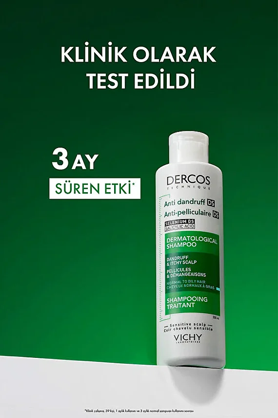 Vichy Dercos Anti-Pell Kepek Şampuanı Normal ve Yağlı Saçlar 200 ml - 4