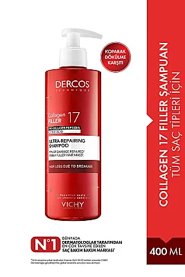 Vichy Dercos Collagen 17 Dolgu Şampuanı 400 ml - Vichy