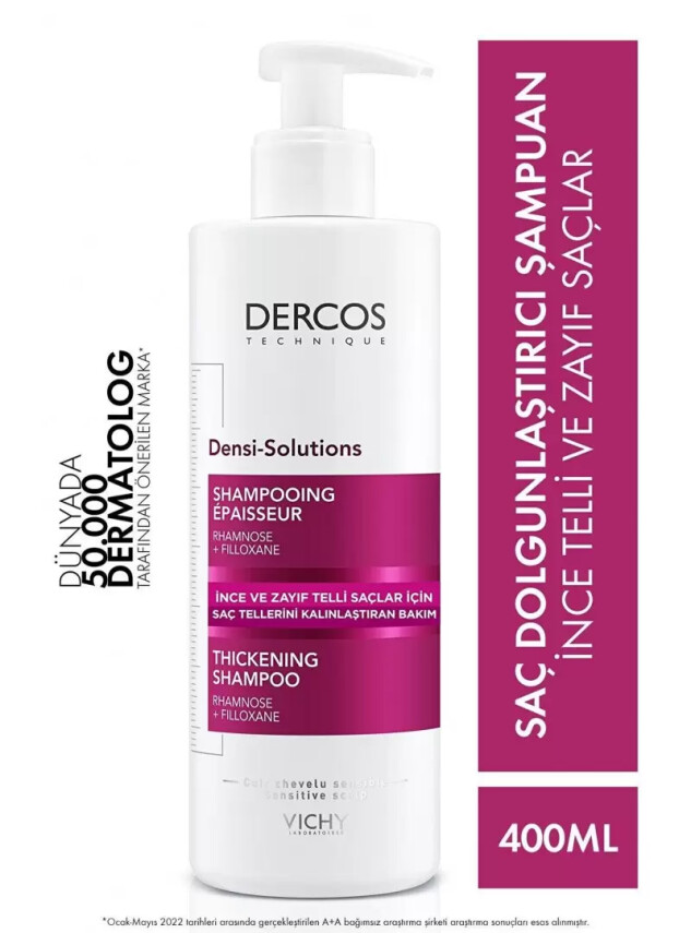 Vichy Dercos Densi-Solution İnce ve Zayıf Saçlar İçin Şampuan 400 ml - Vichy