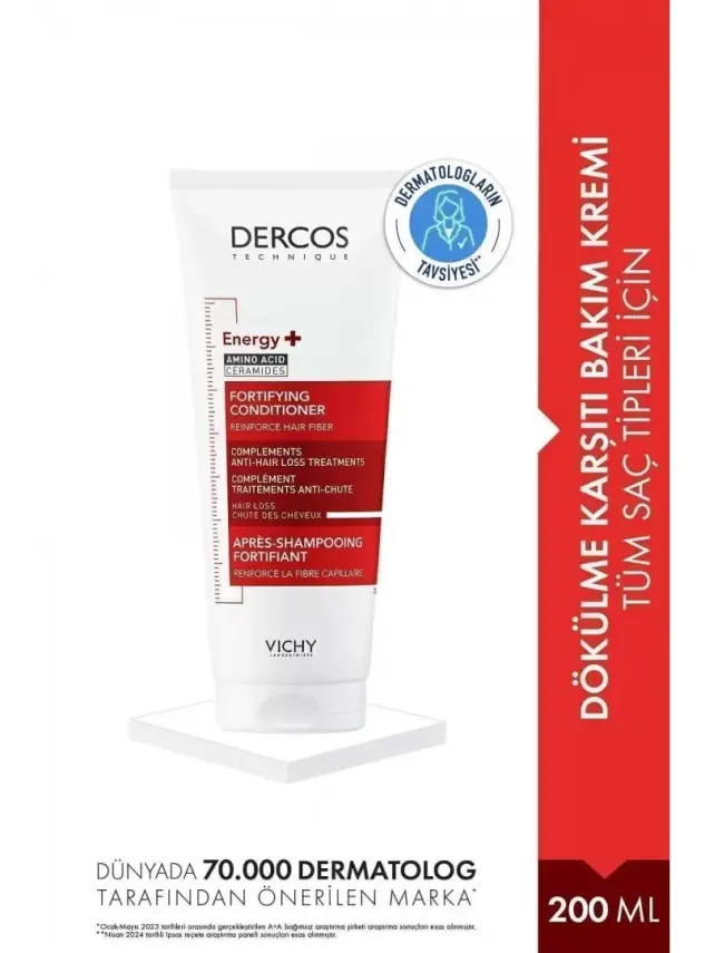 Vichy Dercos Energisant Conditioner Saç Kremi 200 ml - 1