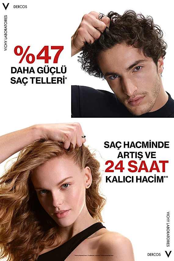 Vichy Dercos Energy+ Saç Dökülmesine Karşı Şampuan 400 ml - Refill - 3