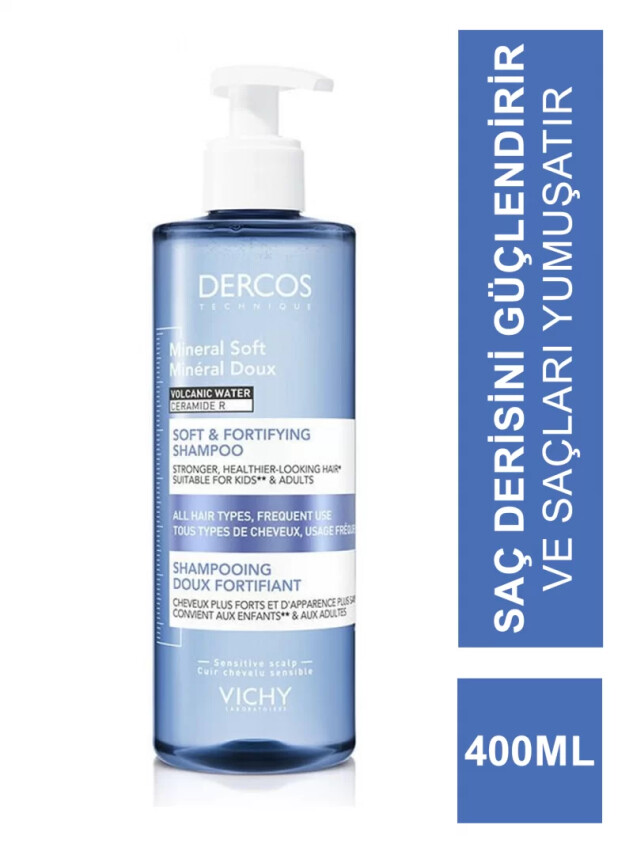 Vichy Dercos Mineral Soft Shampoo 400 ml - Vichy