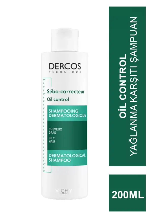 Vichy Dercos Oil Control - Yağlanma Karşıtı Şampuan 200ml - 1
