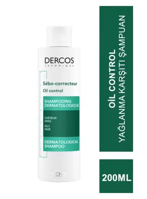 Vichy Dercos Oil Control - Yağlanma Karşıtı Şampuan 200ml - Vichy