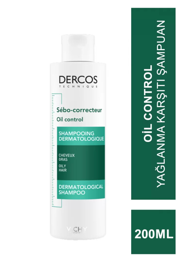 Vichy Dercos Oil Control - Yağlanma Karşıtı Şampuan 200ml - Vichy