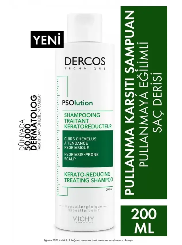 Vichy Dercos PSOlution Pullanmaya Karşı Bakım Şampuanı 200 ml - 1