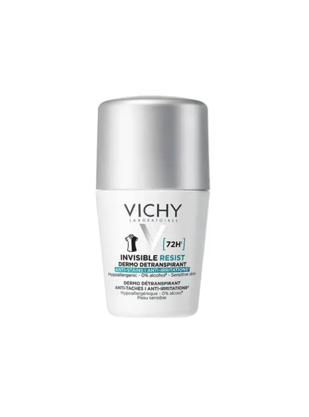 Vichy Deo İnvisible Resist İz ve Terleme Karşıtı 72 Saat Etkinlik Kadın Roll On 50 ml - 1