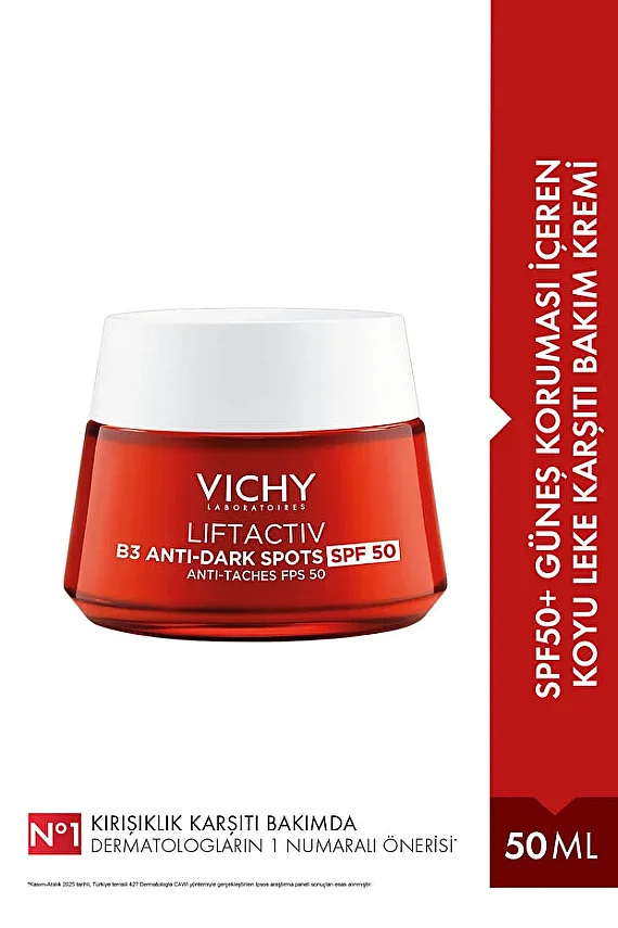 Vichy Liftactiv B3 Anti Dark Spots Spf 50 Cream Koyu Leke Karşıtı 50 ml - 1