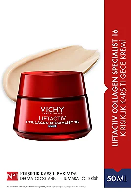 Vichy Liftactiv Collagen Specialist Yaşlanma Karşıtı Gece Bakım Kremi 50 ml - Vichy