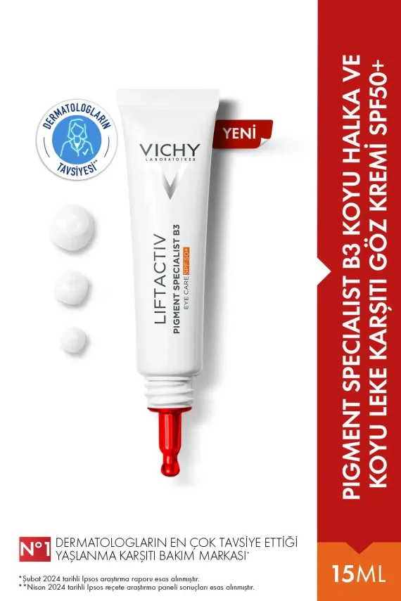 Vichy Liftactiv Pigment Specialist B3 SPF50+ Göz Bakım Kremi 15 ml - 1