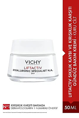 Vichy Liftactiv Supreme Cream 50 ml - Kuru Ciltler İçin Kırışıklık Giderici ve Sıkılaştırıcı Krem - Vichy