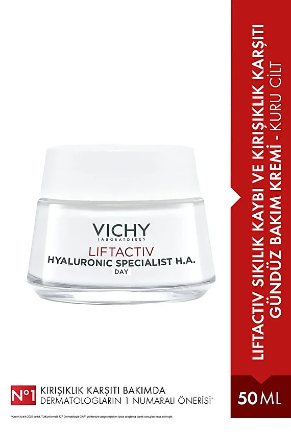 Vichy Liftactiv Supreme Cream 50 ml - Kuru Ciltler İçin Kırışıklık Giderici ve Sıkılaştırıcı Krem - 1
