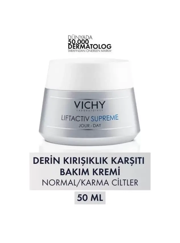 Vichy Liftactiv Supreme Cream 50 ml - Normal ve Karma Ciltler İçin Kırışıklık Giderici ve Sıkılaştırıcı Krem - 1