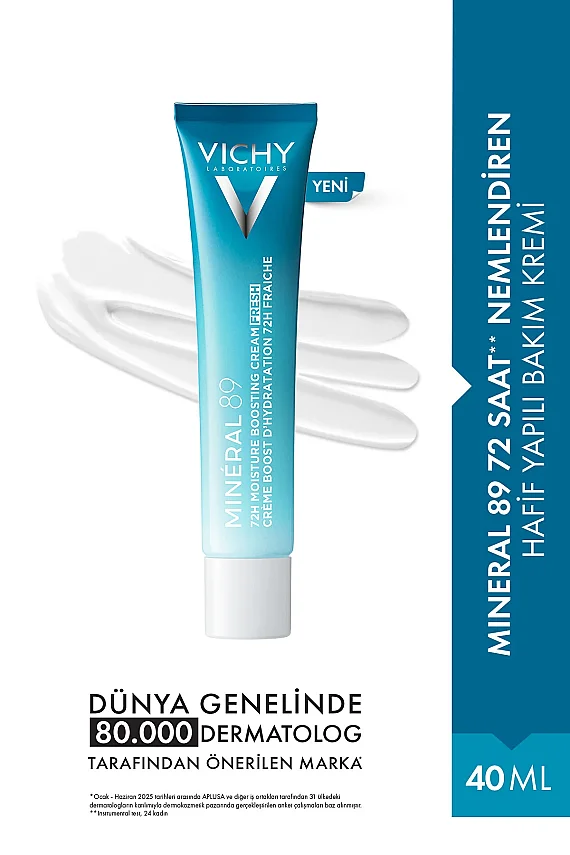 Vichy Mineral 89 72 Saat Nemlendiren Hafif Yapılı Yüz Bakım Kremi 40 ml - 1