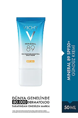 Vichy Mineral 89 SPF50+ Korumalı Nemlendirici Gündüz Kremi 50 ml - 1