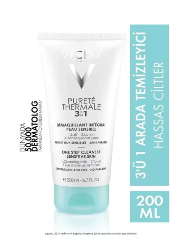 Outlet - Vichy Purete Thermale 3in1 Cleanser 200 ml - Yüz Temizleyici - 1