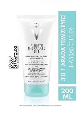 Vichy Purete Thermale 3in1 Cleanser 200 ml - Yüz Temizleyici - Vichy