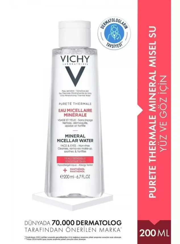 Vichy Purete Thermale Solution Micellaire Mineral Misel Su 200 ml - 1