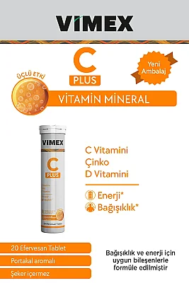 Vimex C Plus Üçlü Etki 20 Efervesan Tablet - 2