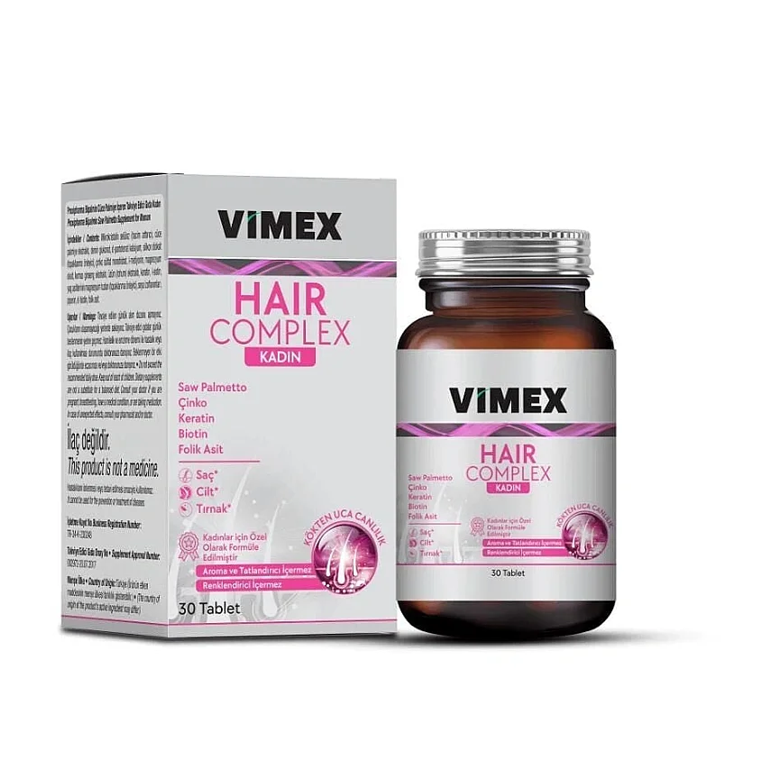 Vimex Hair Complex Kadın 30 Tablet - 1