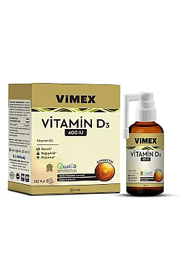 Vimex Vitamin D3 400 Iu 20 Ml Sprey - 132 Puf - Vimex