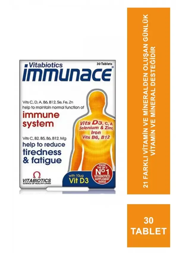 Vitabiotics İmmunace İmmune System 30 Tablet - 1