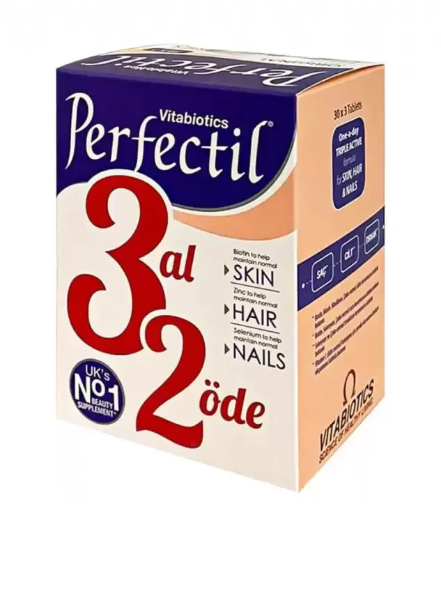 Vitabiotics Perfectil Skin , Hair , Nails 3Al2Öde 3x30 Tablet - 1