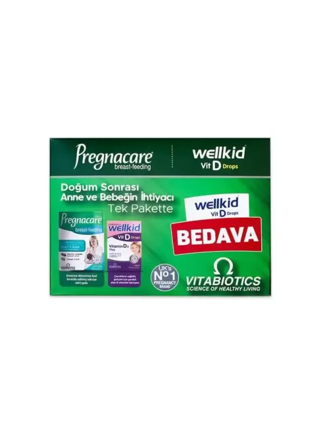 Vitabiotics Pregnacare Breast-Feeding 56 Tablet + Wellkid Vitamin D3 20ml - 2