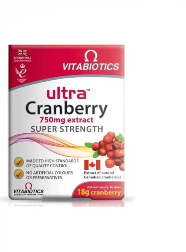 Vitabiotics Ultra Cranberry 750 mg Extract 30 Tablet - 1