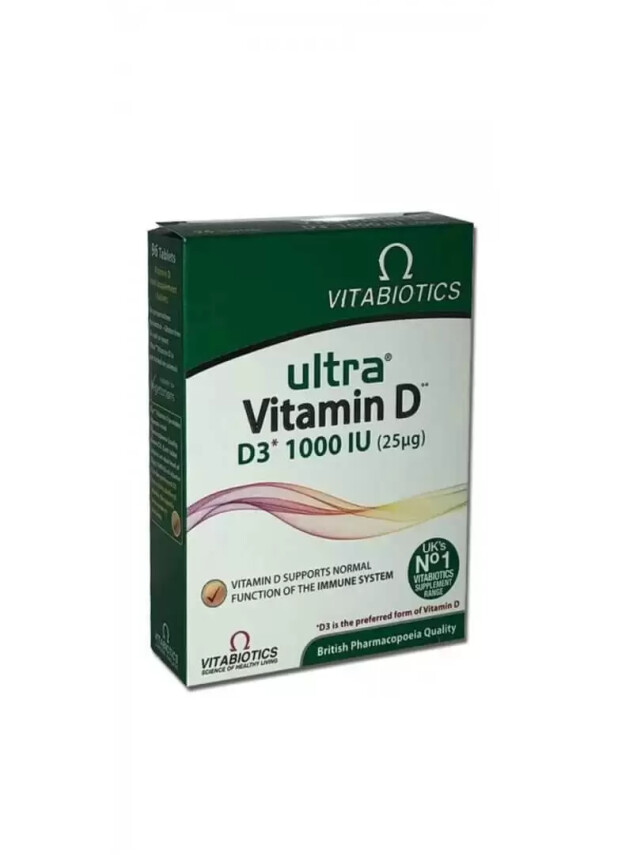 Vitabiotics Ultra Vitamin D3 1000 IU 96 Tablet - VITABIOTICS