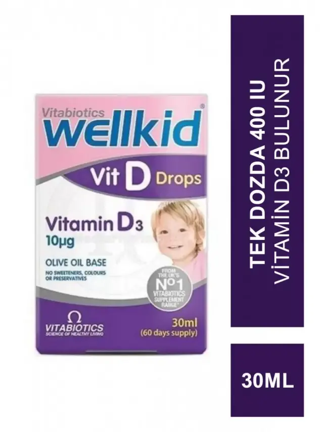 Vitabiotics Wellkid Vitamin D3 Drop 30 ml - 1