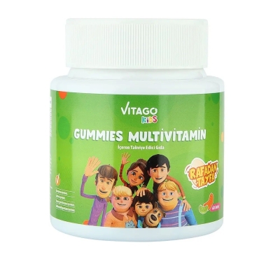 Vitago Kids Gummies Multivitamin Multimineral İçeren Çiğnenebilir Form - 60 Adet - Vitago