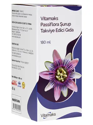 Vitamaks Passiflora Şurup 180 ml - Vitamaks