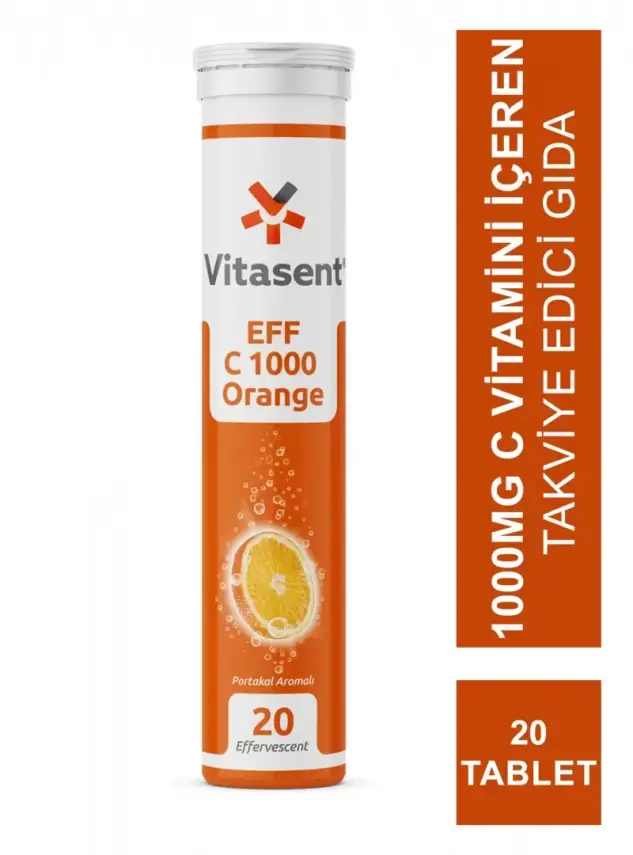 Vitasent Vitamin C 1000 20 Efervesan Tablet - 2