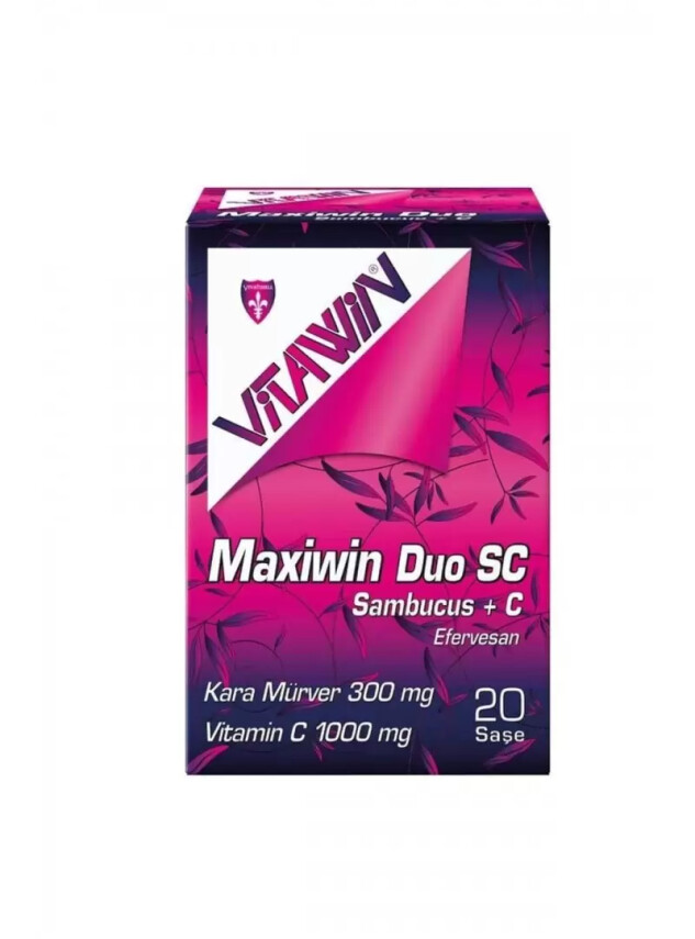 Vitawin Maxiwin Duo SC 300 mg Sambucus+C Efervesan 20 Saşe - Vİvatinell