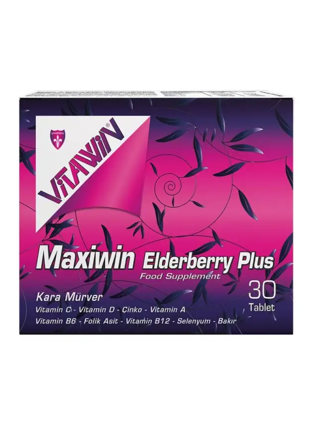Vitawin Maxiwin Elderberry Kara Mürver Plus 30 Tablet - 1