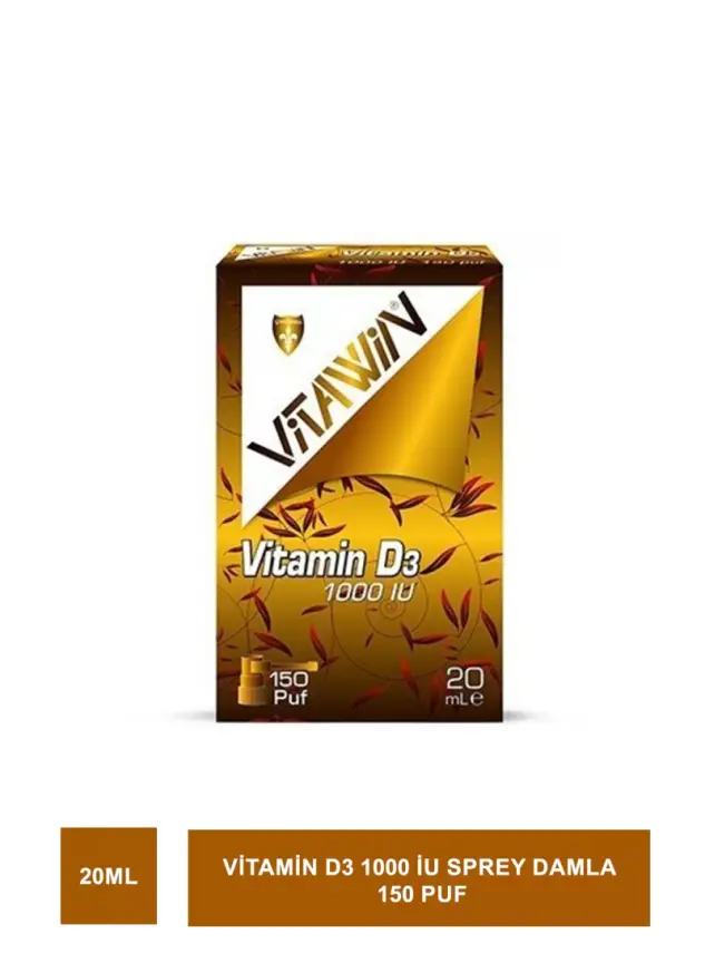 Vitawin Vitamin D3 1000 Sprey/Damla 20 ml - 2