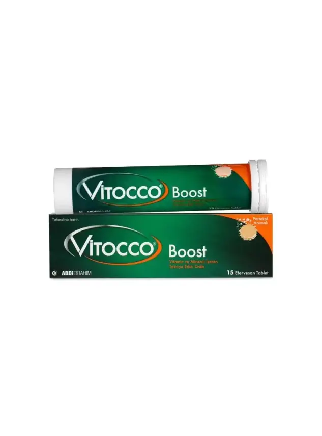 Vitocco Boost Vitamin Mineral İçeren Takviye Edici Gıda 15 Efervesan Tablet - 1