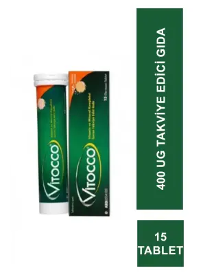 Vitocco Vitamin Mineral İçeren Takviye Edici Gıda 15 Efervesan Tablet - 2